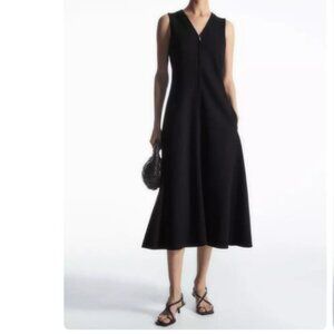 COS Black Midi Dress